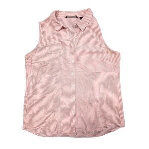 Anthropologie Women's Red and White Shirt